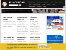 Tablet Screenshot of humor-sidan.se